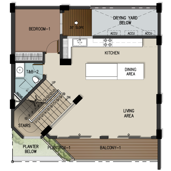 Likha Residences 4 Storey Second Floor Floor Plan