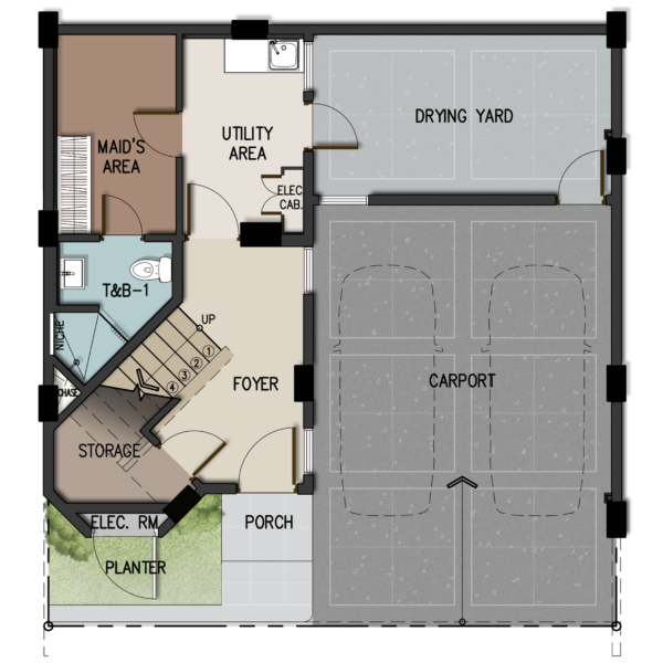 Likha Residences 4 Storey Ground Floor Floor Plan