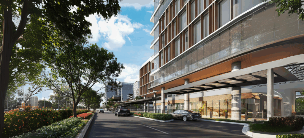 Green-integrated streetscape of Saludad’s central business district