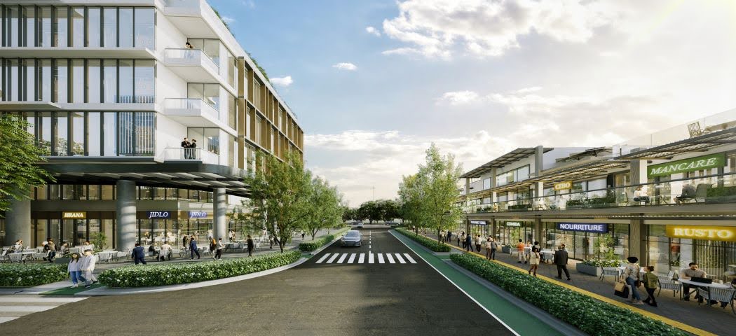 Saludad Bacolod township map with surrounding commercial establishments, key Bacolod landmarks, and transport links.